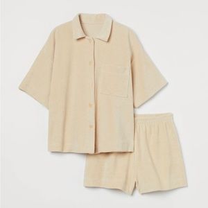 H&M Light Beige Terry Set
